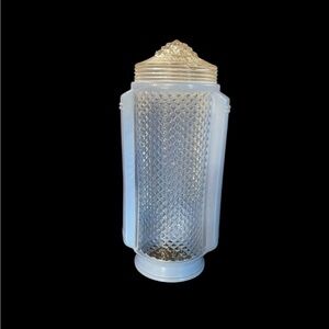 Art deco, blue light fixture MCM Light Fixture